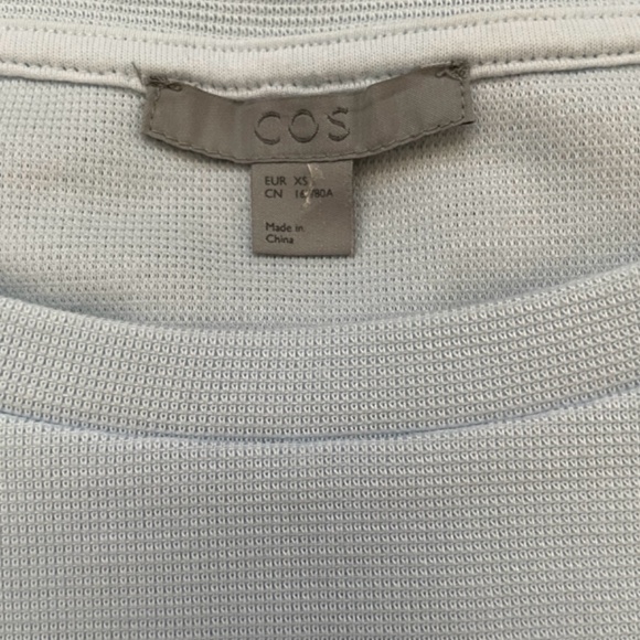 COS Very Light Blue Top Size XS - Picture 2 of 8